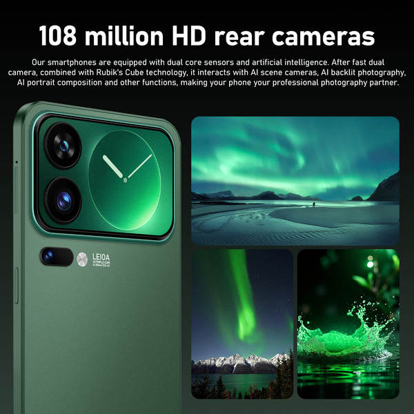 M17 Pro Max celular 16+1TB Android inteligente de 7,3 polegadas de tela grande fonte fábrica de venda direta para distribuição completa