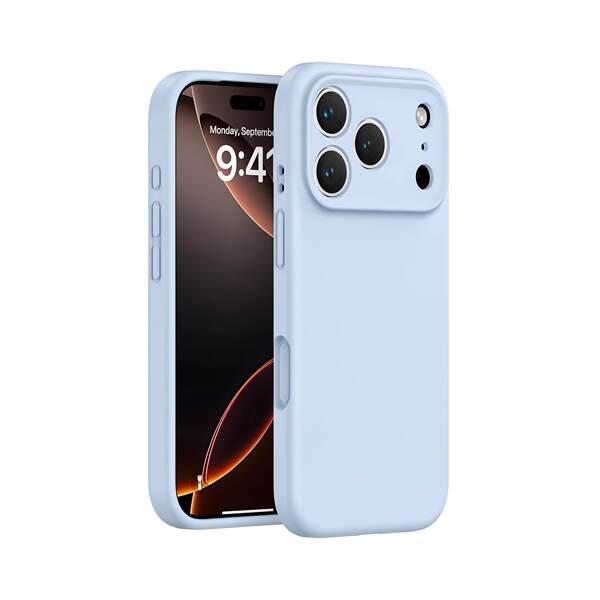 Aplicável ao iPhone 17 PROMAX Telemóvel Capa de silício líquido poros Apple 17 com botão de proteção contra queda AI