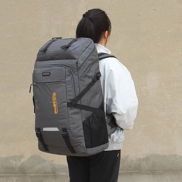 Duas dimensões em grande quantidade de dinheiro clássico de grande capacidade ao ar livre de dois ombros mochila de viagem para estudantes pacote de computador de lazer