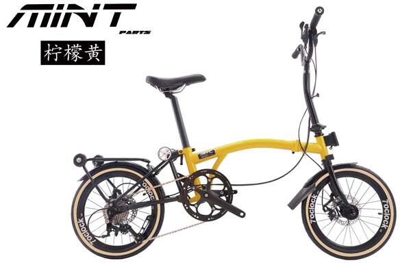 MINT Pequenas Bicicletas Foldáveis de 16 polegadas para Homens e Mulheres de 9 Velocidades Foldáveis