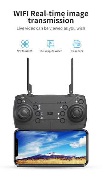 Transfronteiriço de longa duração dobrável avião de quatro eixos de alta definição aérea remota avião de brinquedo avião modelo e88Pro drone