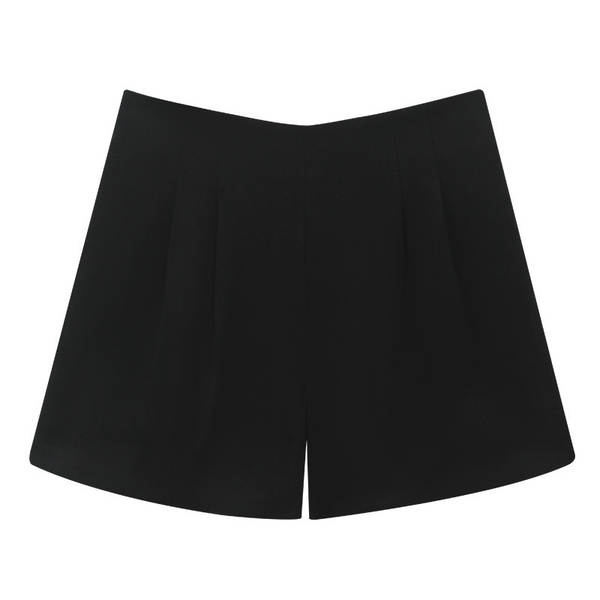 Calça curta de inverno preta para mulher