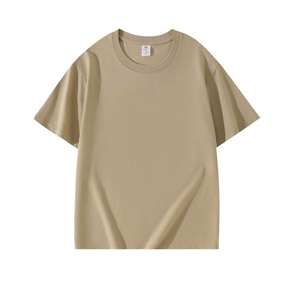 Guangdong Ware 2025 Verão limpo e fresco 695#220 gramas de algodão puro de ombro curto T-shirt 14 cor