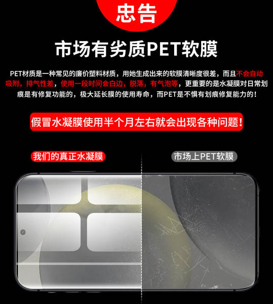 Aplicável a Samsung S24 Ultra Waterproof S23 Full Screen S25+ Soft Films S21 Ultra Telemóvel S20 Sticker S10+