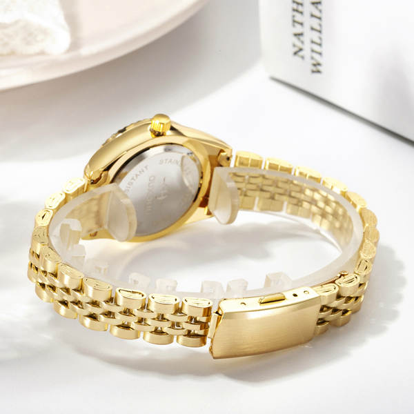 Relógio de Pulseira Dourada