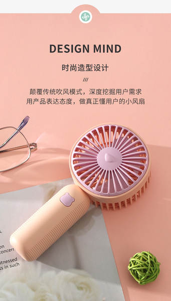 Novo verão fresco livre portátil ventilador de mão mini USB carregável portátil desktop ventilador elétrico