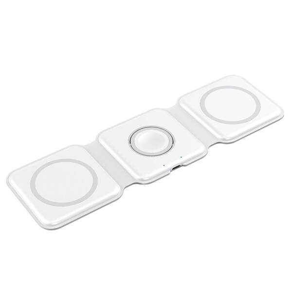 Três em um carregador sem fio de imersão magnética carregador de telefone móvel de mesa sem fio carregador aplicável Apple Huawei relógio de celular