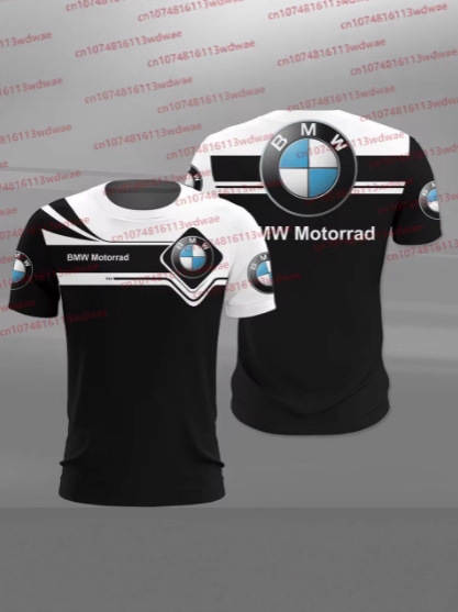 T-Shirt masculino BMW Motorcycle Racing T-Shirt confortável Moto GP de mangas curtas