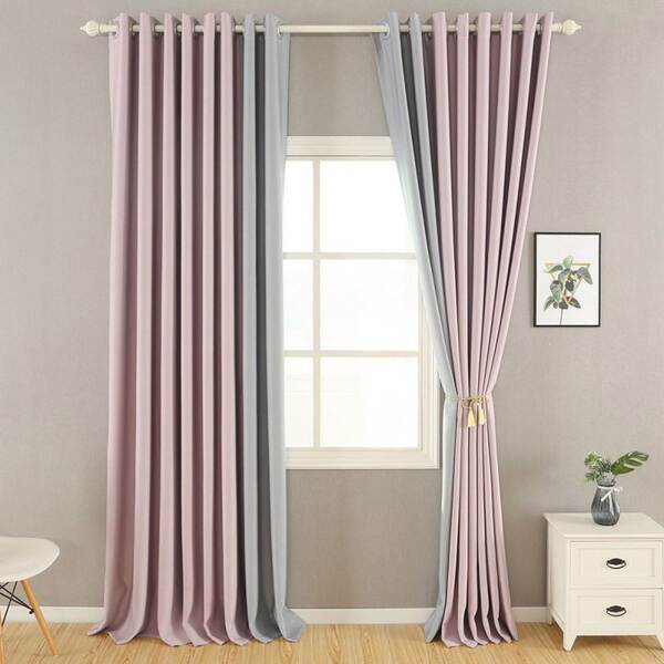 Armazenamento disponível Diversidade de cor pura 100% de cobertura de tecido de cortinas