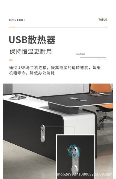 Mesa de Escritório Moderna com Cadeira