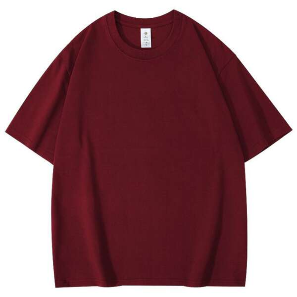 T-shirt de algodão curto personalizado padrão de logotipo de roupa de trabalho de casaco de algodão 220 gramas transfronteiriço comércio exterior atacado