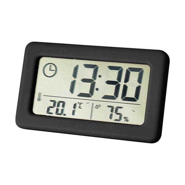 Relógio eletrônico de temperatura fina e umidade de estilo nórdico YD005