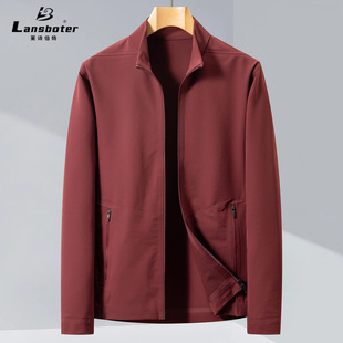 Casaco de lã masculino longo