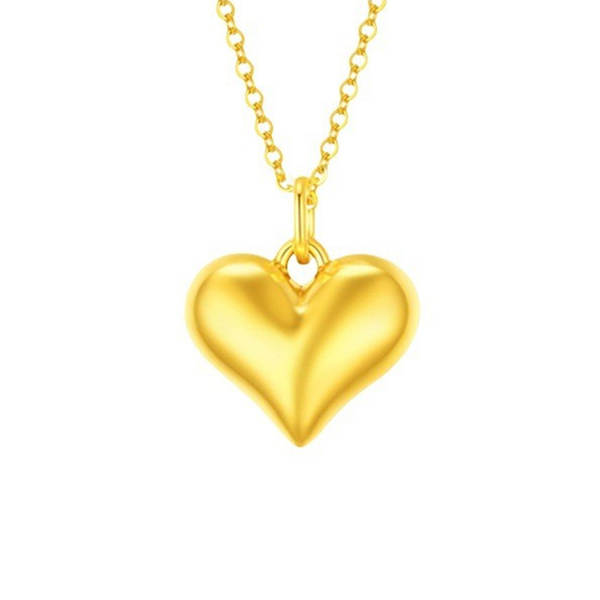 Colar de Ouro 999 com Pendente de Flor