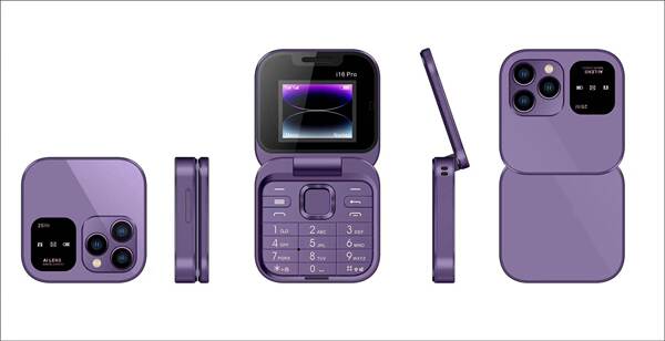 Novo celular transfronteiriço i16 pro duplo cartão para celular não-smartphone duplo celular Bluetooth fold pequeno celular