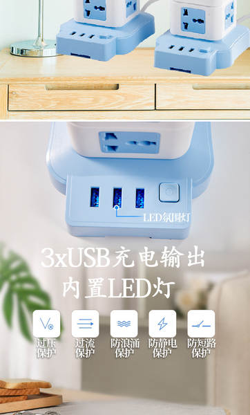 Ponto de entrada de escritório multifuncional para casa com suporte a porta de entrada de escritório USB