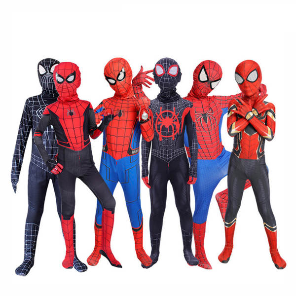 Traje de Cosplay do Homem de Ferro e Spiderman para Criança