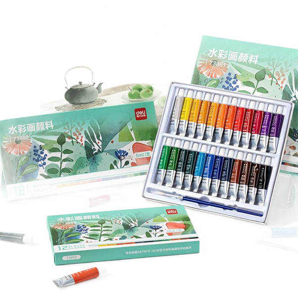 Painéis de água de 12 cores para alunos de pintura para iniciantes Painéis de acrílico para crianças