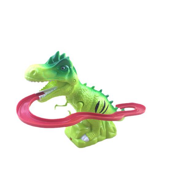Fabricante de fornecimento direto de eletricidade social porco dinossauro trilha com luz música dinossauro escalada trilha puzzle brinquedo animal