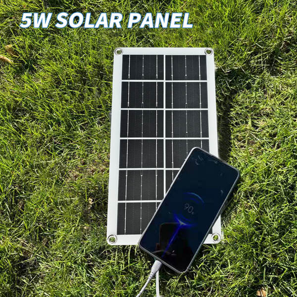Telemóvel Solar Charging Panel 3w 5v Carregador solar portátil ao ar livre Pequeno painel solar fotovoltaico