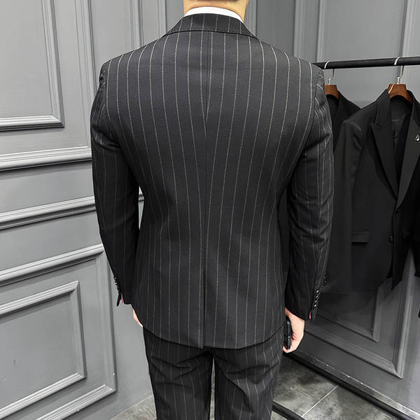 Terno Listrado Masculino Slim Fit