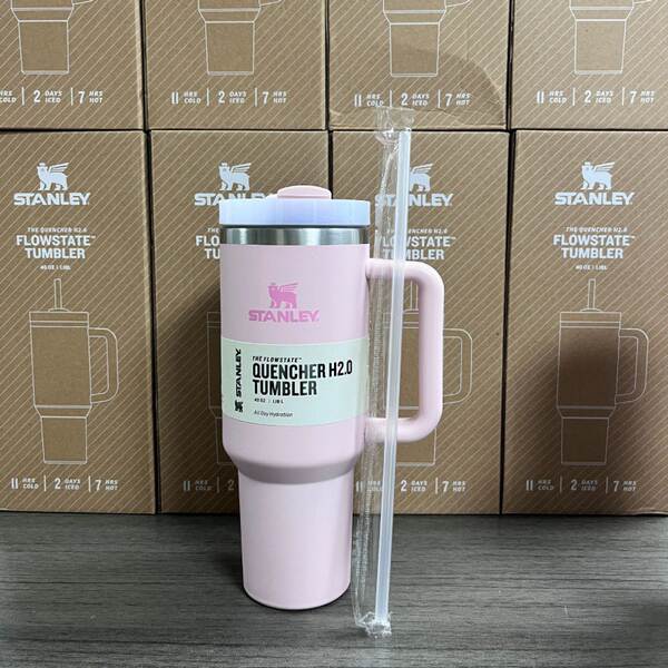 Novo Stanley STANLEY 2a geração 40oz copo de mão dupla camada de aço inoxidável aquecedor refrigerante copo de carro de gelo