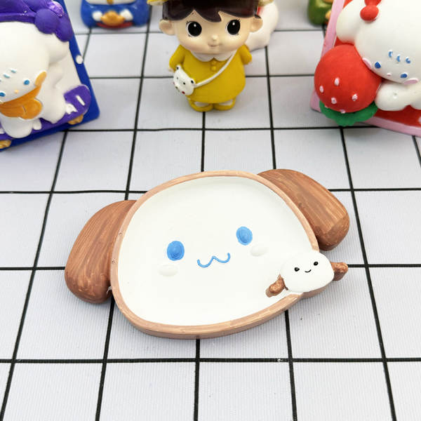 Série de bonecas de creme de lava de prato pequeno, novo e novo, bonecas de erva-de-ferrugem, estilo de gato de gatilho DIY manual