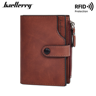 baellerry carteira masculina de longa duração multifuncional saco de mão da cadeia de puxão europeia americanos carteiras masculinas fabricante atacado