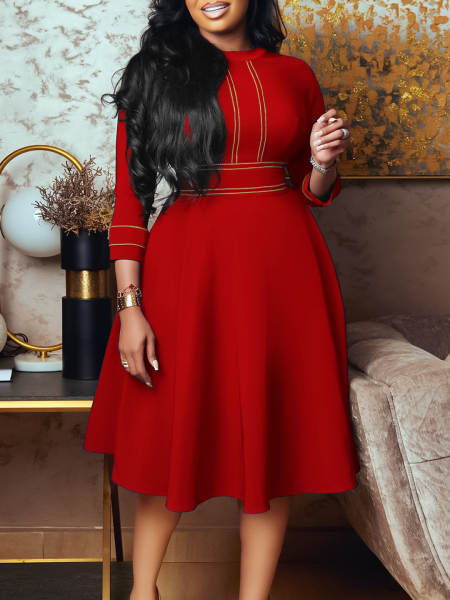 Vestido curto de manga para mulher