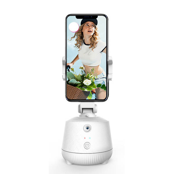Três eixos inteligentes de reconhecimento facial de inteligência artificial para celulares 360 graus de rotação ao vivo