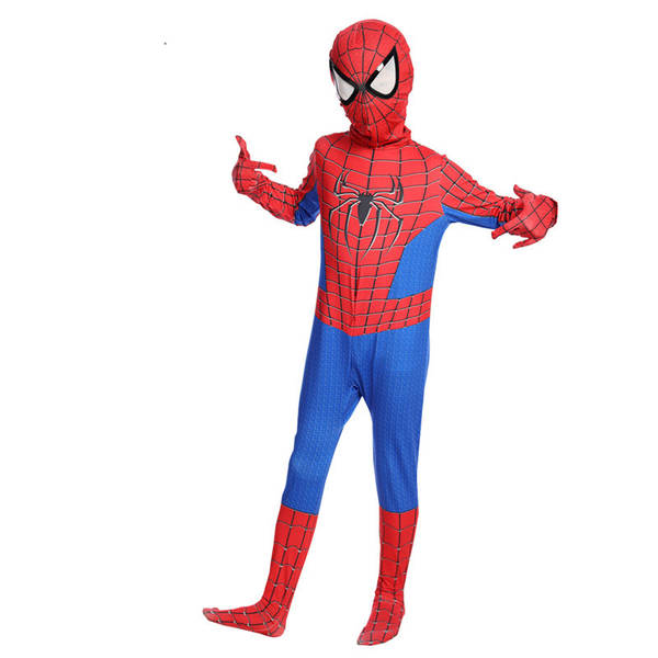 Traje de Cosplay do Homem de Ferro e Spiderman para Criança