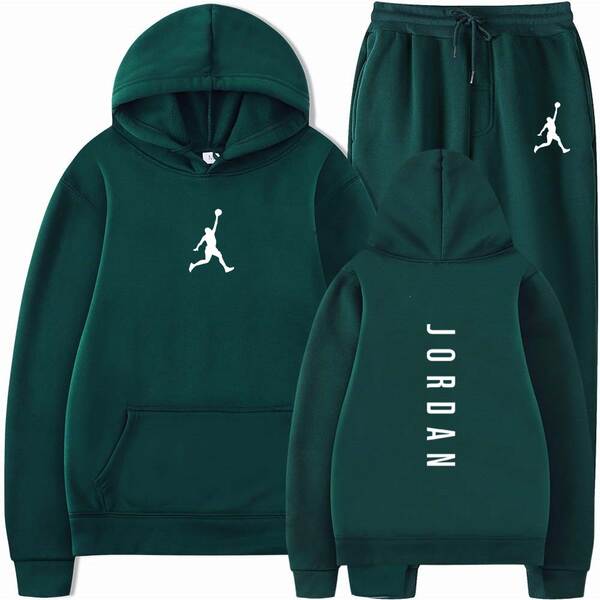 Conjunto Esportivo Masculino com Capuz e Calça