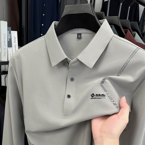Camisa Polo Longa Manga Masculina