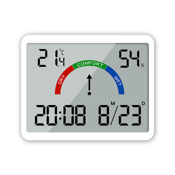 Relógio eletrônico finíssimo relógio digital simples de parede LCD pequeno relógio multifuncional de temperatura de relógio eletrônico 8218