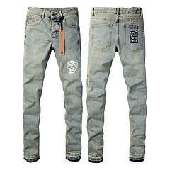Calça Jeans Masculina Reta com Efeito Desgastado