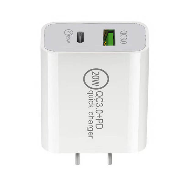 Carregador PD 20W Duplo Porte PD+QC3.0 Carregador Amazon SAA A+C Duplo Porte Carregador PD