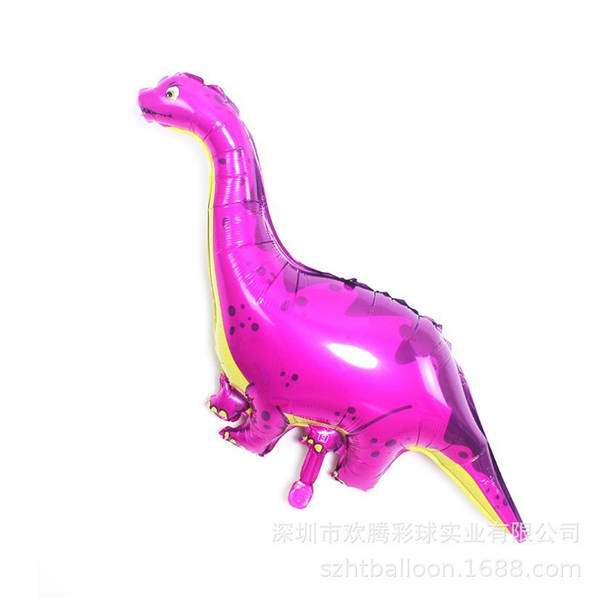 Dinossauro série inteira coroa dinossauro desenho animado verde dinossauro floresta festa de decoração atmosfera de balão de alumínio para atacado
