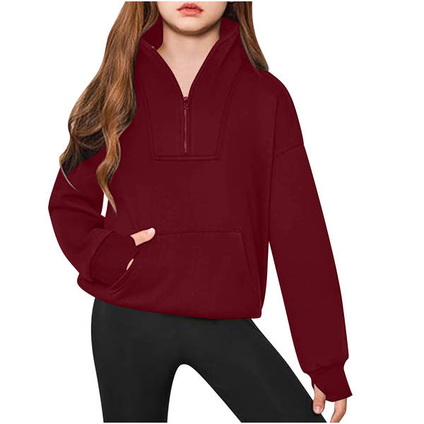 Blusa esportiva infantil de manga longa