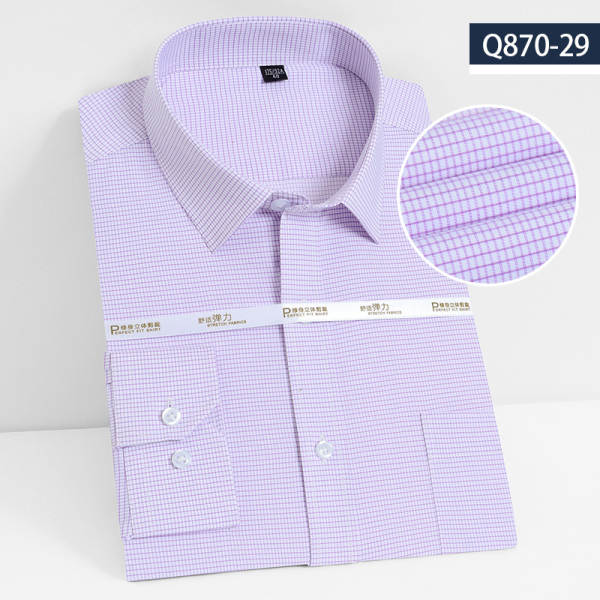 Camisa de bambu masculina longa manga