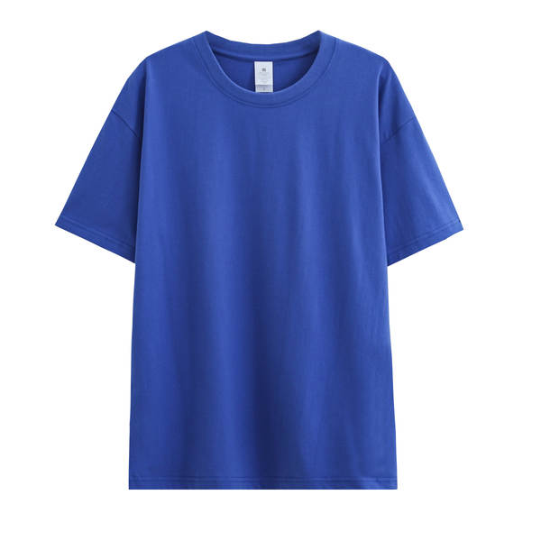 Novo peso pesado de 230 gramas algodão puro branco pano de pano curto T-shirt feminino folheto semi-lençado camiseta masculina por atacado