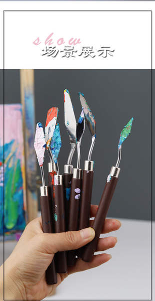 Conjunto de Pincéis e Espátulas para Arte