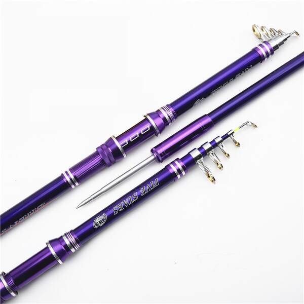 Barril de pesca de barril de carbono 2,1 m 3,6 m de largura barril de pesca de metal barril de peixe de 5 camadas barril de carga transfronteiriço 2,4 m