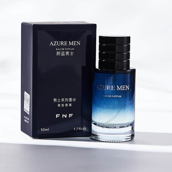 Série de perfume masculino azul para homens fresco e suave perfume de madeira durável 50ml