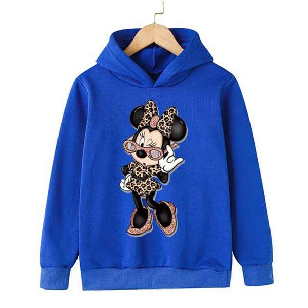 Mini Mouse Camiseta Desportiva Inverno Primavera Outono Camiseta de Crianças Camiseta de Crianças