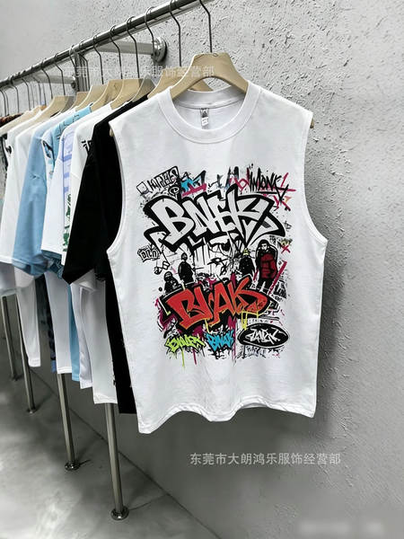 T-shirt sem mangas para homens e mulheres de verão Sleeveless