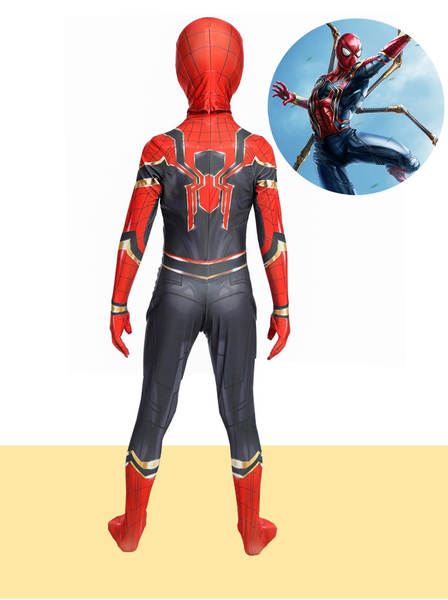 Traje de Cosplay do Homem de Ferro e Spiderman para Criança