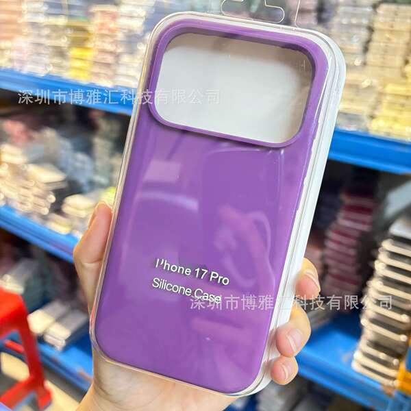 Aplicável ao iPhone 17 Pro Capa de silício líquido para celular Apple 17 Promax Capa de proteção de poros 17Air