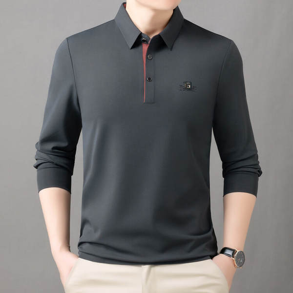 Camiseta Polo Manga Longa Masculina