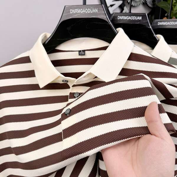 2025 Nova linha de luxo luxuoso homem de luxo pulseira curta pulseira POLO tendências de verão homens camisa de luxo