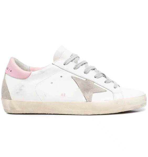 Sapato casual branco de couro
